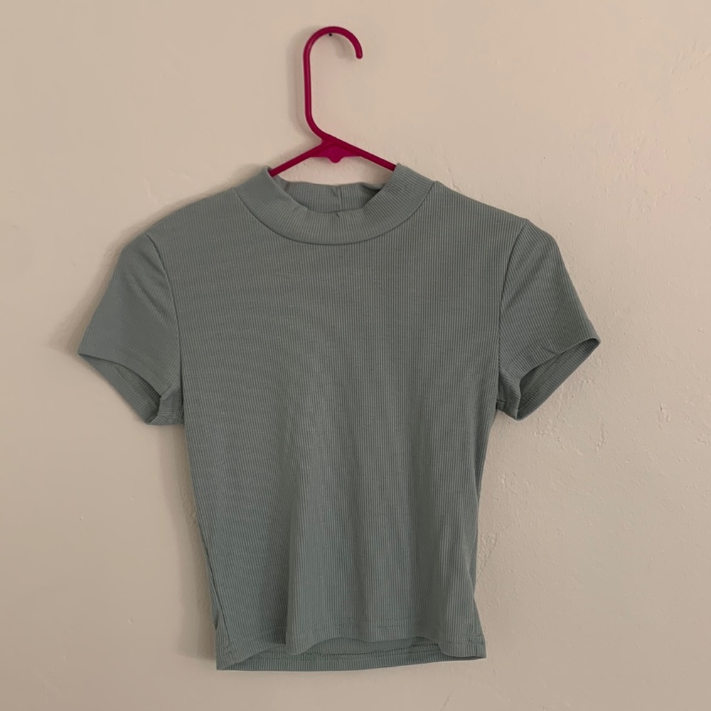 Shein Light Green Crop